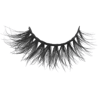 Showing off the Bad b**ch lashes style in a white background
