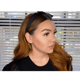 A influencer wearing our So Boujee lashes style